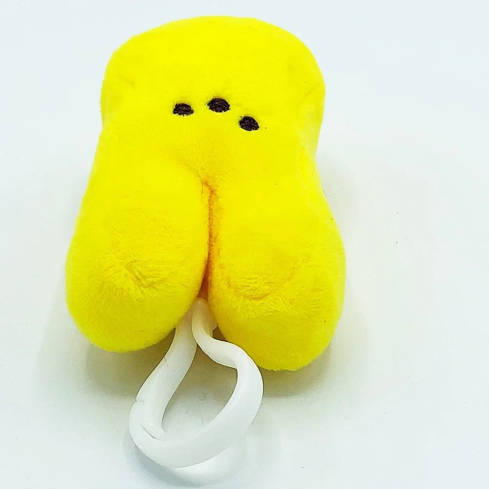 Yellow Peeps Bunny Clip On Plush 4.25